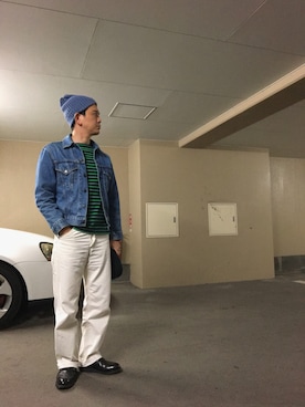 「Carter's（カーターズ）のアイテム」を使った、マービーさん（メンズ・168cm）の春コーディネート
