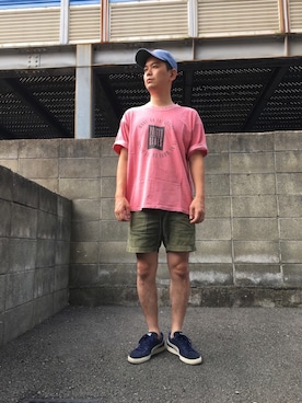 「USA」｜「アイテム（キャップ）」を使った、マービーさん（メンズ・168cm）の秋コーディネート