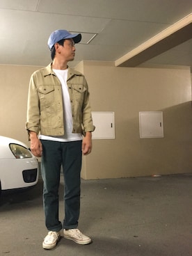 「USA」｜「アイテム（ジャケット/アウター）」を使った、マービーさん（メンズ・168cm）の秋コーディネート