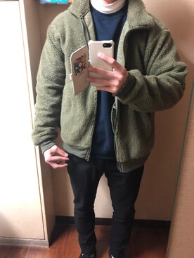 「アイテム（ブルゾン）」を使った、ATSUSHIさん（メンズ・165cm・10代）の冬コーディネート
