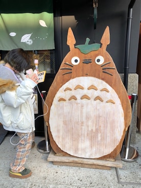 「トトロ」｜「アイテム（ジャケット/アウター）」を使った、☾ mowkaさん（レディース・157cm）の冬コーディネート