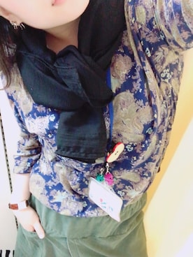 「柄物」｜「アイテム（その他）」を使った、末期ちゃんさん（レディース・158cm）の夏コーディネート