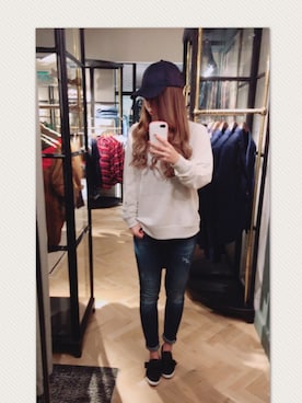 「SCOTCH&SODA（スコッチアンドソーダ）のアイテム」を使った、まりなさん（レディース・153cm）の秋コーディネート