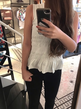 「SCOTCH&SODA（スコッチアンドソーダ）のアイテム」を使った、まりなさん（レディース・153cm）の夏コーディネート