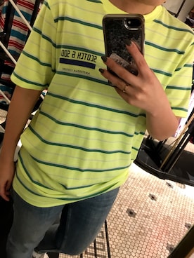 「SCOTCH&SODA（スコッチアンドソーダ）のアイテム」を使った、まりなさん（レディース・153cm）の夏コーディネート