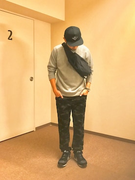 「SEVENDAYS=SUNDAY（セブンデイズサンデイ）のアイテム（スウェット）」を使った、shinyanさん（メンズ・168cm）の秋コーディネート