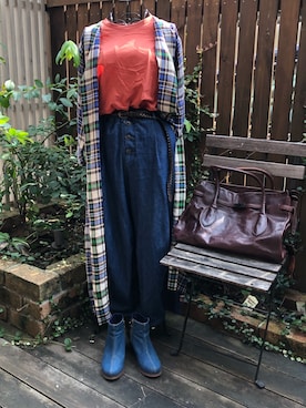 「Desigual（デシグアル）のアイテム（ブーツ）」を使った、 SHOWKO  さん（レディース・150cm）の秋コーディネート
