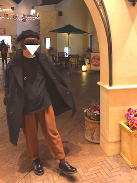 「アイテム（ステンカラーコート）」を使った、しょういさん（メンズ・175cm・10代）の冬コーディネート