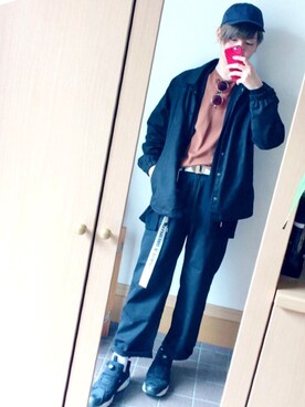 「ロングカーディガン」｜「アイテム（その他アウター）」を使った、2424さん（メンズ・176cm）の春コーディネート