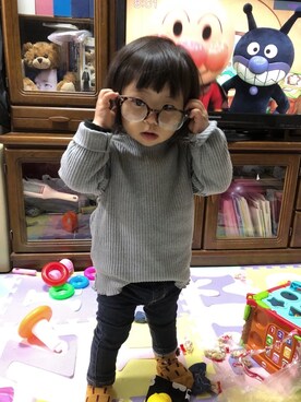 メガネを使った 一歳女の子 の人気ファッションコーディネート Wear