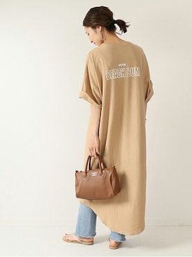 「FRAMeWORK（フレームワーク）のアイテム」を使った、haruさん（レディース・163cm）の夏コーディネート