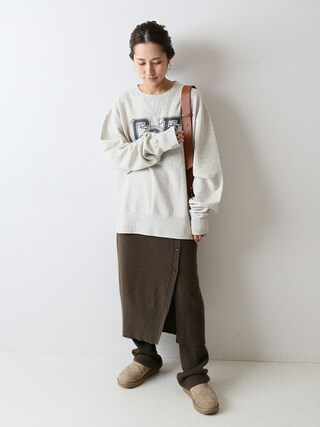 FRAMeWORK（フレームワーク）の「レギンス付きラップボタンスカート