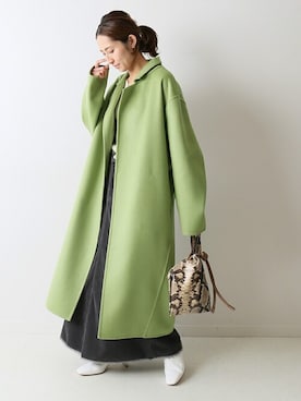 「FRAMeWORK（フレームワーク）のアイテム（ハンドバッグ）」を使った、haruさん（レディース・161cm）の秋コーディネート