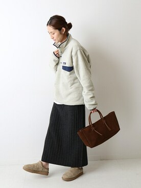 「FRAMeWORK（フレームワーク）のアイテム（ハンドバッグ）」を使った、haruさん（レディース・161cm）の秋コーディネート