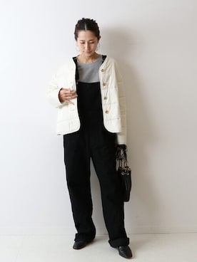 「FRAMeWORK（フレームワーク）のアイテム（その他アウター）」を使った、haruさん（レディース・161cm）の秋コーディネート
