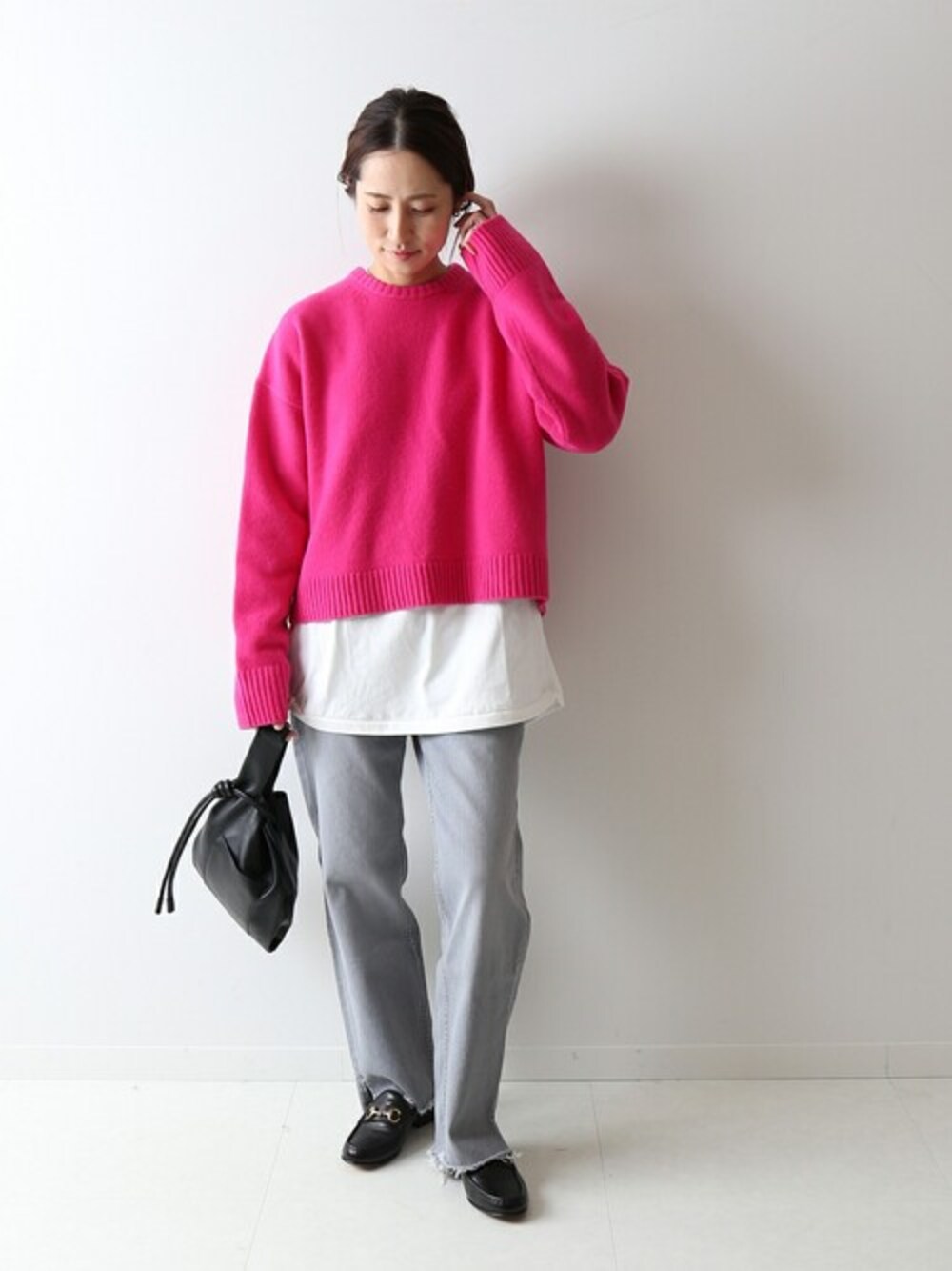FRAMeWORK（フレームワーク）の「Merino Wool 後ろラッププルオーバー