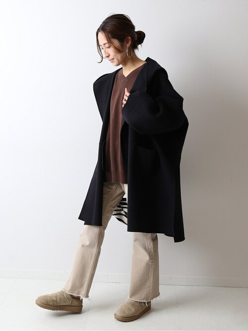 FRAMeWORK（フレームワーク）の「リバーフードポンチョコート