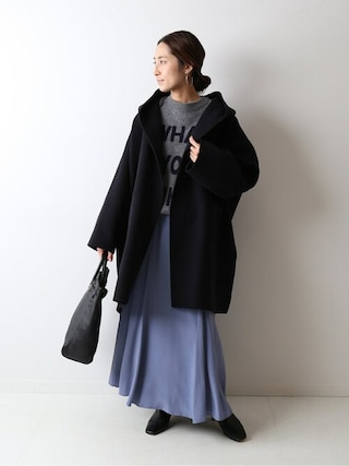 【はちみつ】✨フレームワーク　リバー フード ポンチョ コート　ウール はちみつ】✨フレームワーク リバー フード ポンチョ コート ウール