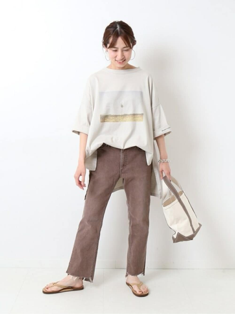 FRAMeWORK（フレームワーク）の「フォトプリントアシメTシャツ◇（T