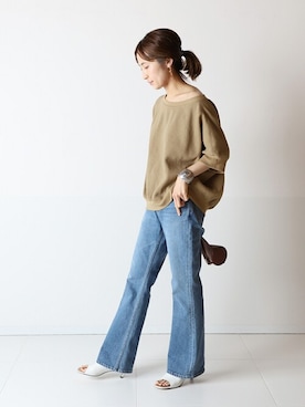 「FRAMeWORK（フレームワーク）のアイテム（ハンドバッグ）」を使った、haruさん（レディース・161cm）の春コーディネート