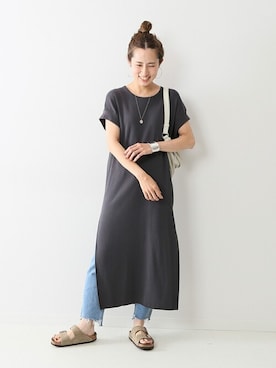 「FRAMeWORK（フレームワーク）のアイテム（ワンピース/ドレス）」を使った、haruさん（レディース・161cm）の夏コーディネート