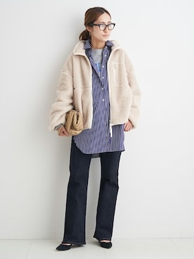 「FRAMeWORK（フレームワーク）のアイテム（ブルゾン）」を使った、haruさん（レディース・161cm）の秋コーディネート