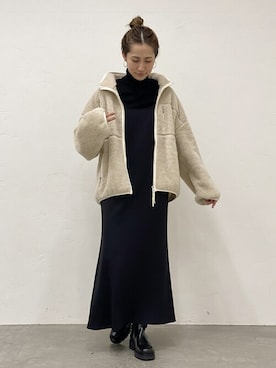 「FRAMeWORK（フレームワーク）のアイテム（ワンピース/ドレス）」を使った、haruさん（レディース・161cm）の秋コーディネート