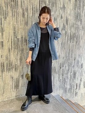 「FRAMeWORK（フレームワーク）のアイテム（ワンピース/ドレス）」を使った、haruさん（レディース・161cm）の秋コーディネート
