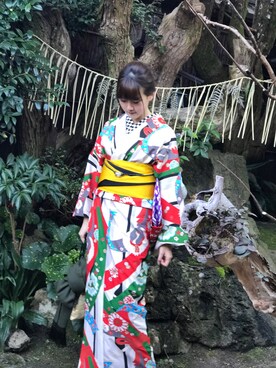 「kkのアイテム（その他、その他）」を使った、CHAEYEAHさん（レディース・168cm）の秋コーディネート