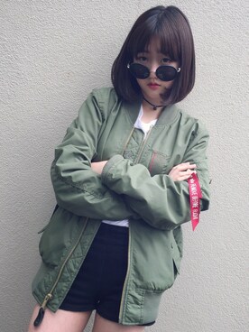 「MA（エムエー）のアイテム」を使った、CHAEYEAHさん（レディース・168cm）の秋コーディネート