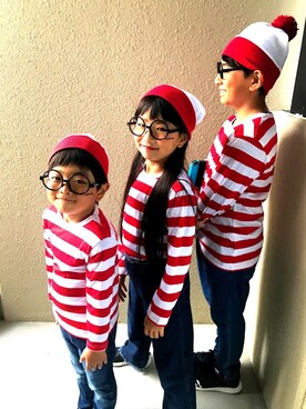 「WOLY（ウォーリー）のアイテム」を使った、ayawwwさん（キッズ・121cm）の秋コーディネート