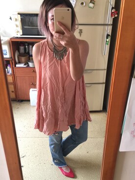 「pink dress」｜培333さん（レディース・153cm）の夏コーディネート
