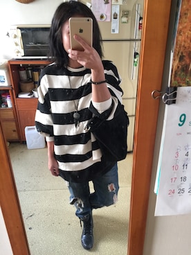 「PULL&BEAR（プルアンドベア）のアイテム（スウェット）」を使った、培333さん（レディース・153cm）の秋コーディネート