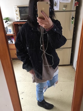 「PULL&BEAR（プルアンドベア）のアイテム（スウェット）」を使った、培333さん（レディース・153cm）の秋コーディネート