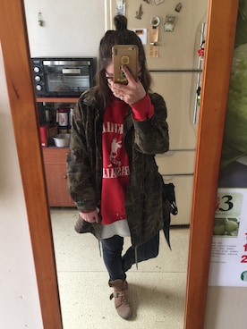 「Inside（インサイド）のアイテム」を使った、培333さん（レディース・153cm）の春コーディネート