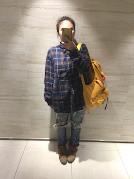 「ROYAL ELASTICS（ロイヤルエラスティクス）のアイテム」を使った、培333さん（レディース・153cm）の春コーディネート