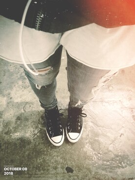 「PRIMARK（プライマーク）のアイテム（パンツ）」を使った、培333さん（レディース・153cm）の秋コーディネート