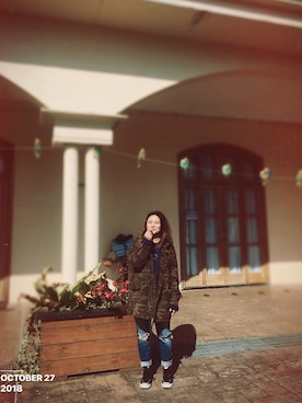 「Inside（インサイド）のアイテム」を使った、培333さん（レディース・153cm）の秋コーディネート