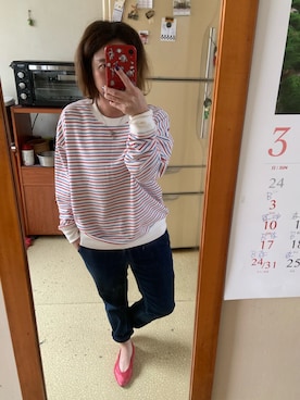 「PULL&BEAR（プルアンドベア）のアイテム（ジャージ）」を使った、培333さん（レディース・153cm）の春コーディネート