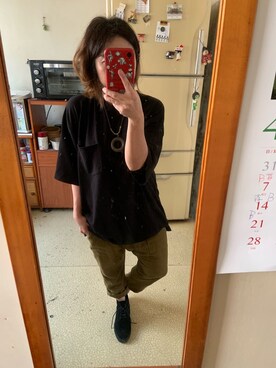 「ZARA WOMAN（ザラウーマン）のアイテム（チノパンツ）」を使った、培333さん（レディース・153cm）の春コーディネート