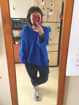 「PULL&BEAR（プルアンドベア）のアイテム（チノパンツ）」を使った、培333さん（レディース・153cm）の冬コーディネート