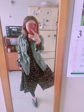 「5（ファイブ）のアイテム（その他アウター）」を使った、培333さん（レディース・153cm）の春コーディネート