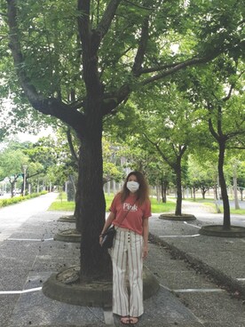「5（ファイブ）のアイテム（トップス）」を使った、培333さん（レディース・153cm）の夏コーディネート