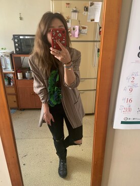 「PAOLA FERRI（パオラフェリー）のアイテム」を使った、培333さん（レディース・153cm）の夏コーディネート
