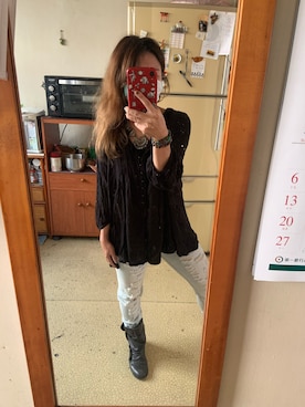 「PULL&BEAR（プルアンドベア）のアイテム（アクセサリー）」を使った、培333さん（レディース・153cm）の秋コーディネート