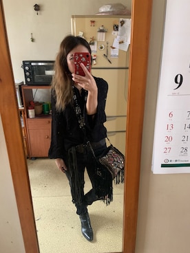 「PULL&BEAR（プルアンドベア）のアイテム（アクセサリー）」を使った、培333さん（レディース・153cm）の秋コーディネート