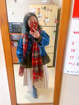 「skirt」｜「アイテム（ジャケット/アウター）」を使った、培333さん（レディース・153cm）の冬コーディネート