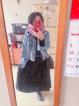 「PULL&BEAR（プルアンドベア）のアイテム（スウェット）」を使った、培333さん（レディース・153cm）の冬コーディネート