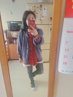 「無（ム）のアイテム（その他アウター）」を使った、培333さん（レディース・153cm）の冬コーディネート
