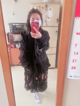 「PULL&BEAR（プルアンドベア）のアイテム（ジャケット/アウター）」を使った、培333さん（レディース・153cm）の春コーディネート